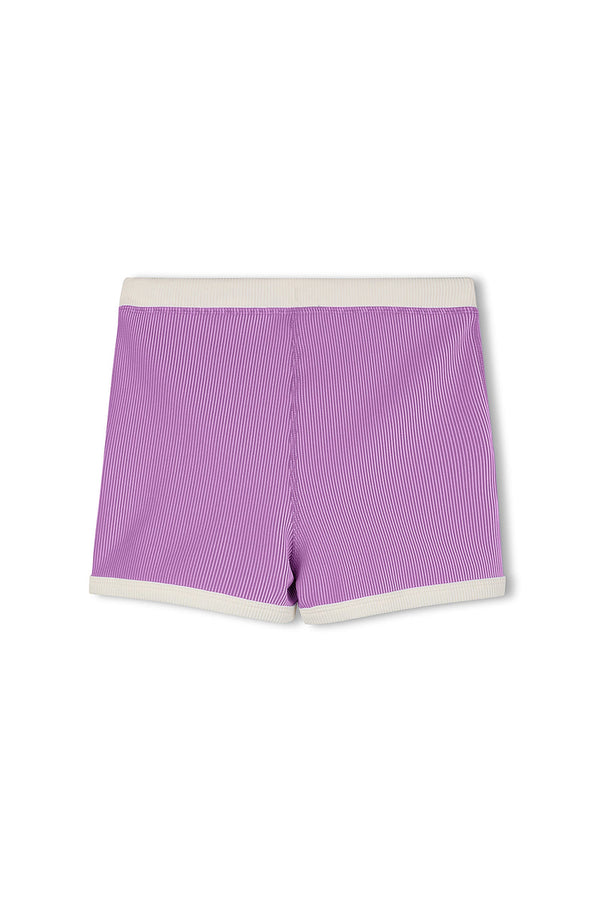 Mini Stripe Surf Short - Lilac