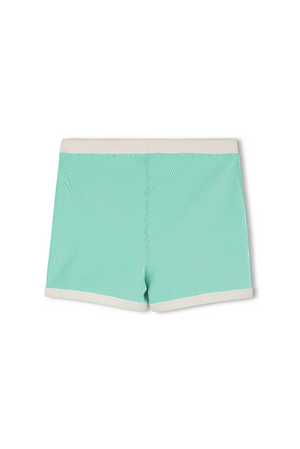 Mini Stripe Surf Short - Aqua