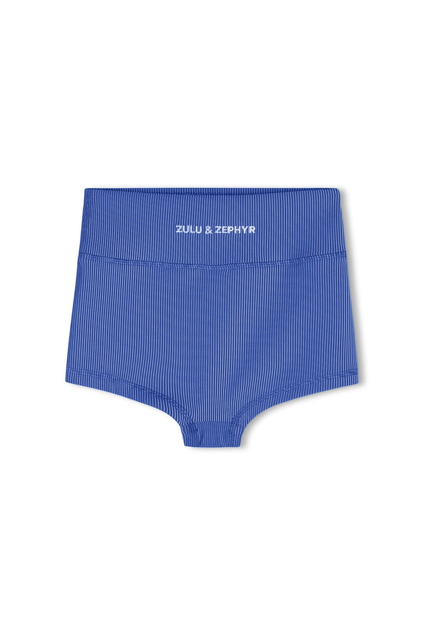 Mini Stripe Boy Short - Sea Blue