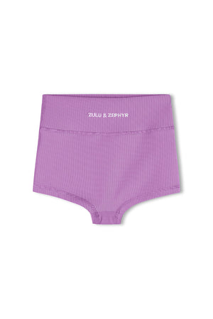 Mini Stripe Boy Short - Lilac