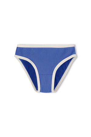 Mini Stripe Bikini Bottom - Sea Blue