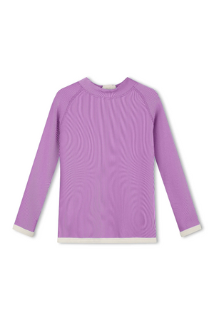 Mini Stripe Rashie - Lilac