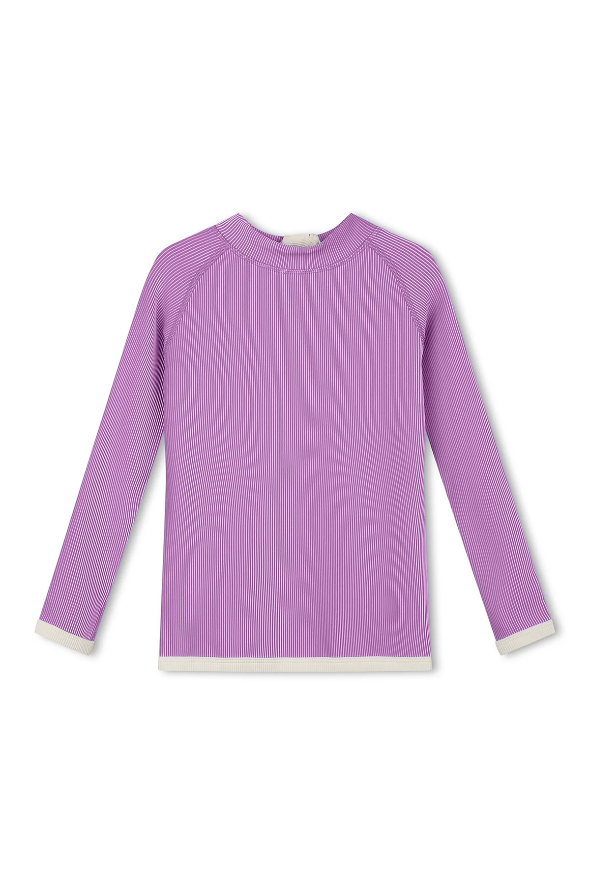 Mini Stripe Rashie - Lilac