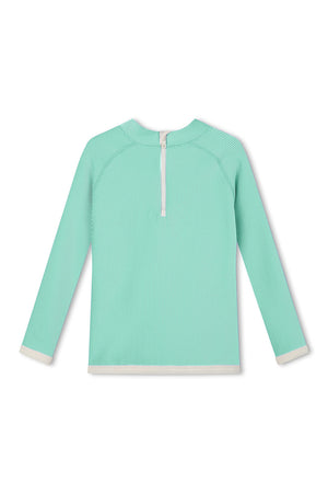Mini Stripe Rashie - Aqua