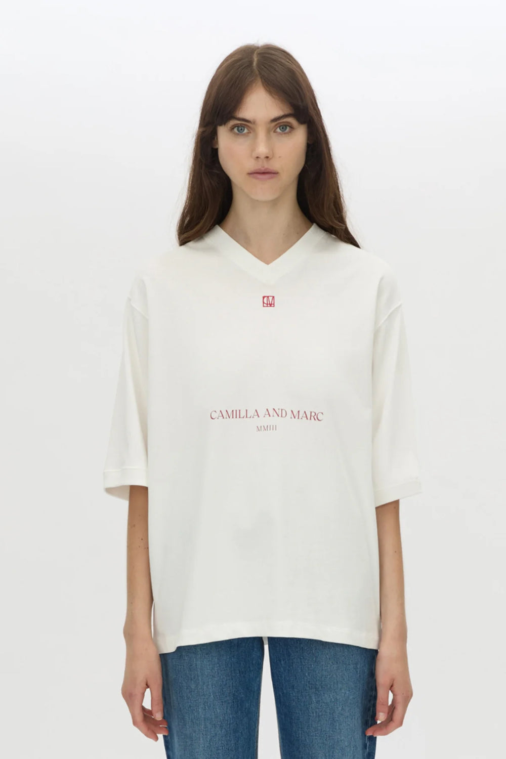 Larissa Logo Tee - White