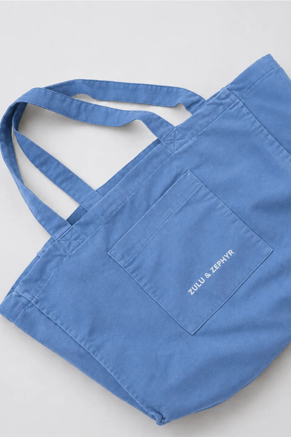 Canvas Tote Bag - Denim Solid