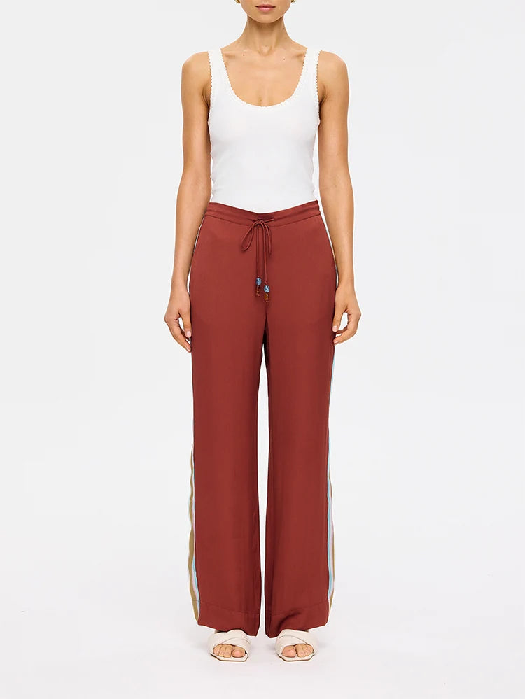 Enzo Pant - Maroon