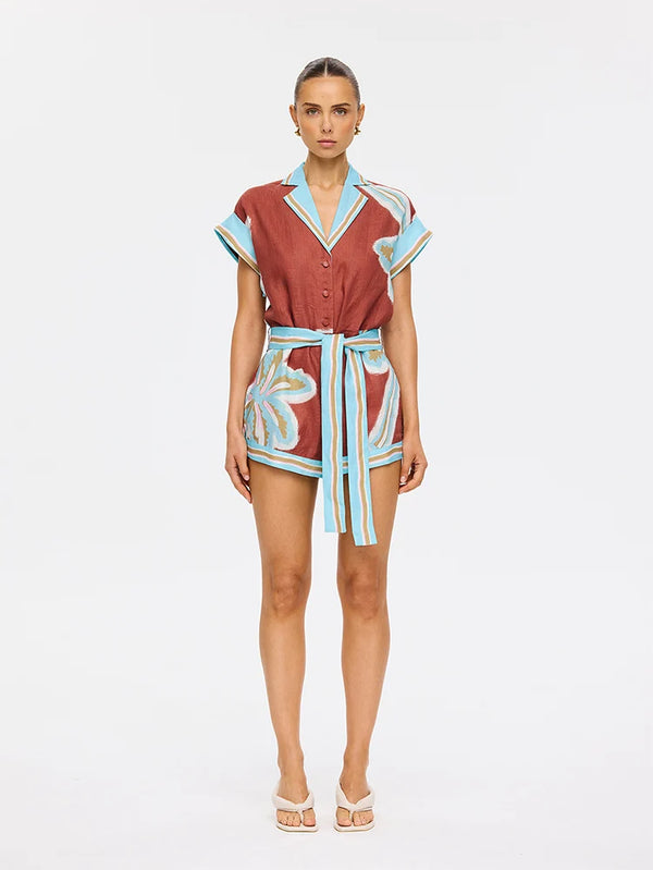 Enzo Playsuit - Pink
