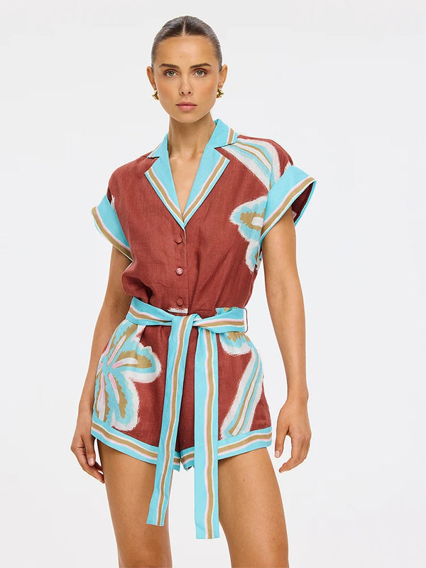 Enzo Playsuit - Pink