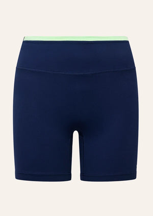 Stellar 5 Inch Bike Short - Dark Navy/Green Blue