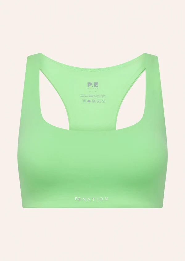 Signature Scoop Sports Bra - Kiwi Green