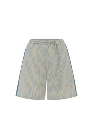 GABE LOUNGE SHORTS - BLUE CHECK