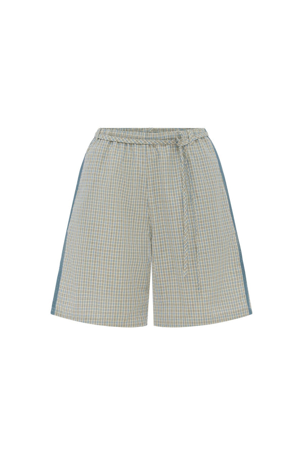 GABE LOUNGE SHORTS - BLUE CHECK