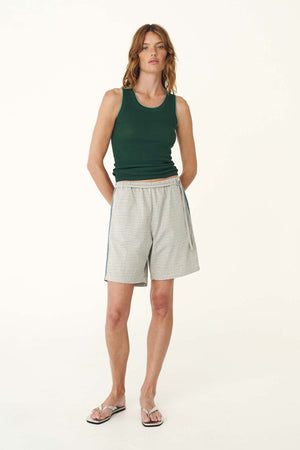 GABE LOUNGE SHORTS - BLUE CHECK