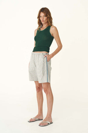 GABE LOUNGE SHORTS - BLUE CHECK