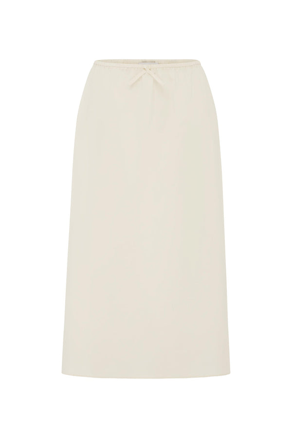 EMMY MIDI SKIRT - VANILLA