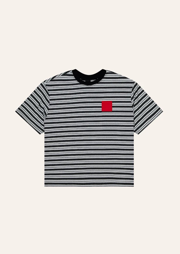 Oversized Spark Tee - Black Stripe