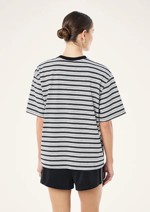 Oversized Spark Tee - Black Stripe