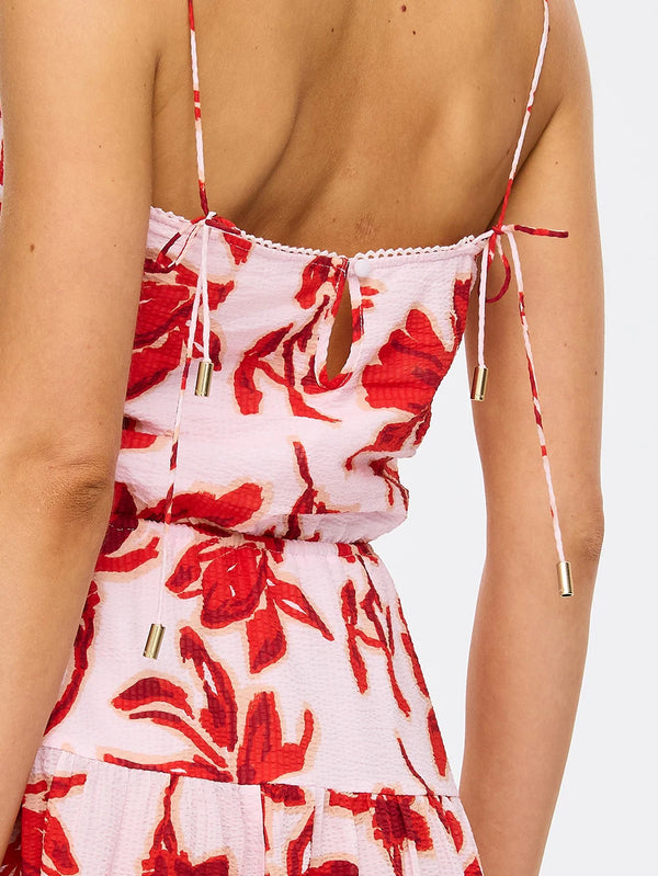 Rosalie Strappy Maxi Dress - Red