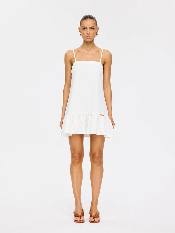 Emilie Denim Dress - White
