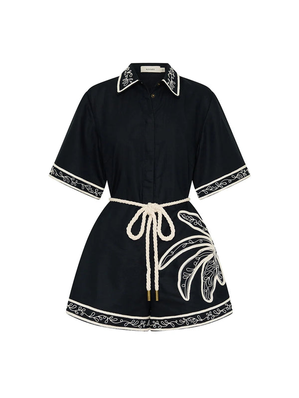 Zaria Playsuit - Black