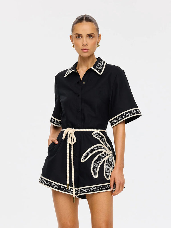 Zaria Playsuit - Black