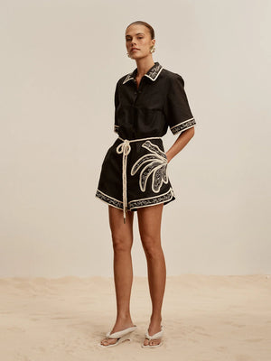 Zaria Playsuit - Black