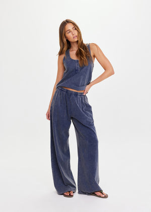 Soho Tokio Wide Leg Pant - Denim
