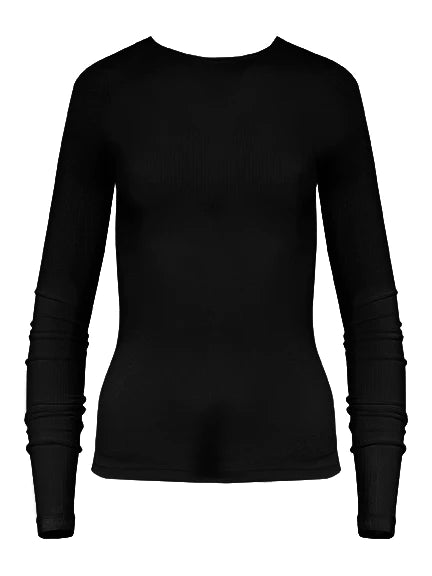 Rib Long Sleeve - Black