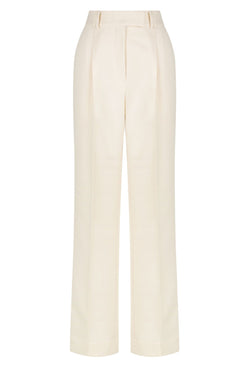 Irena Low Rise Slouch Pant - Rice