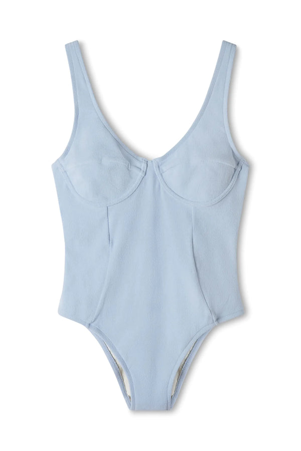 Cool Blue Towelling Onepiece