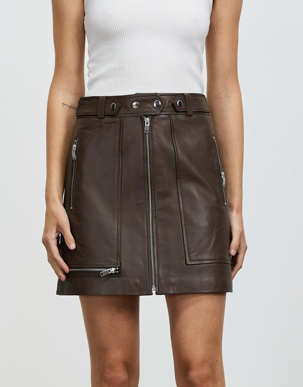 New Yorker Mini Skirt - Chocolate