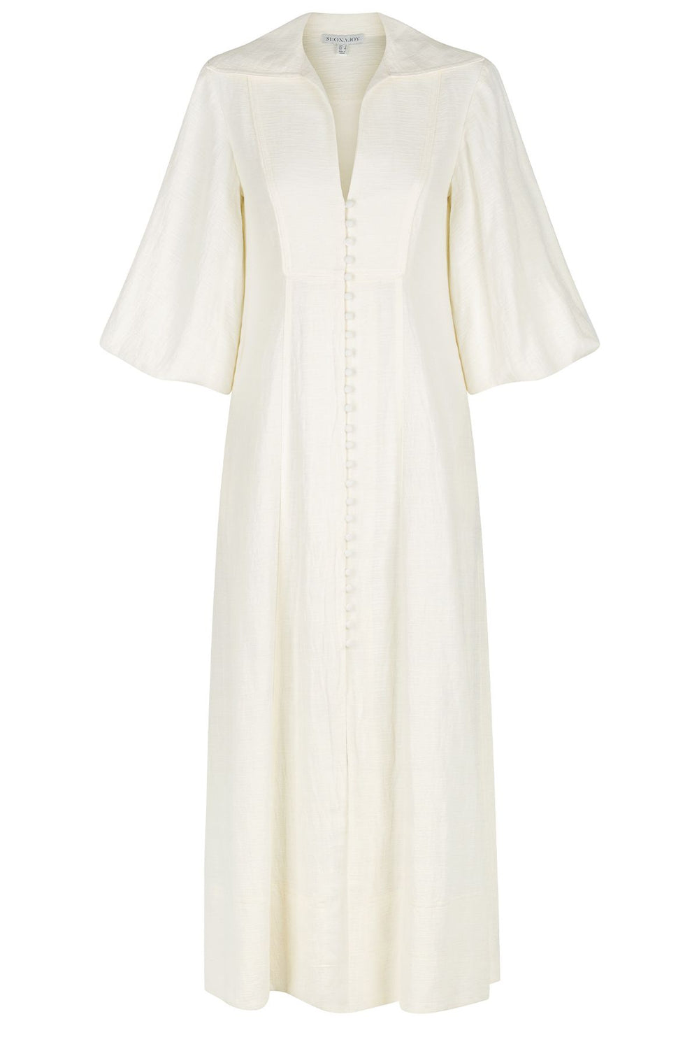 Brigette Button Up Midi Dress - Tofu