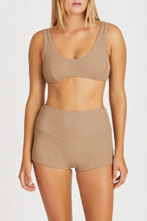 Cocoa Crinkle Boy Short