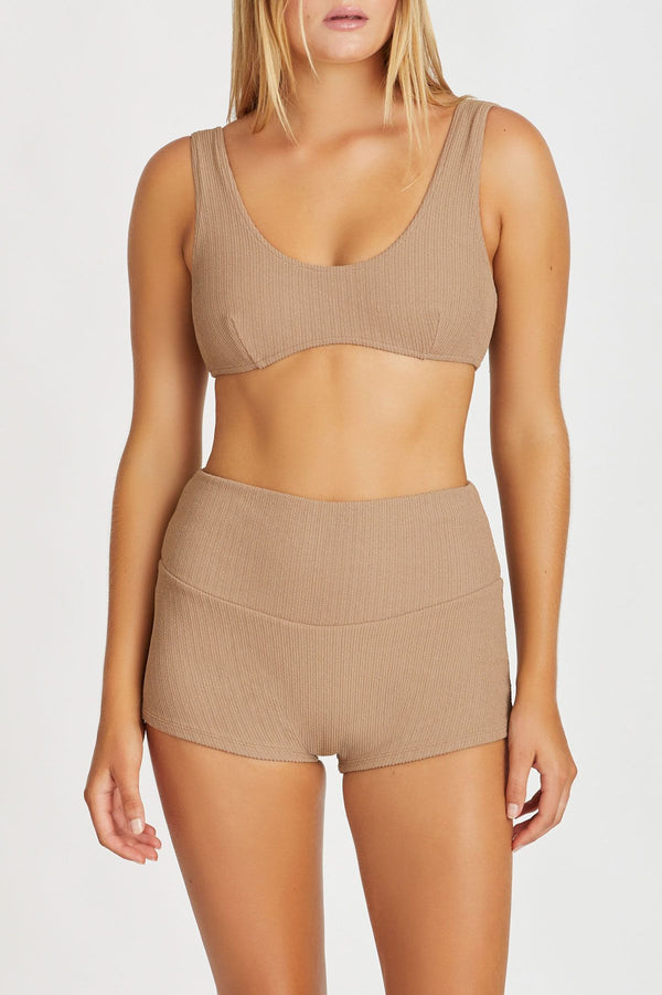 Cocoa Crinkle Boy Short