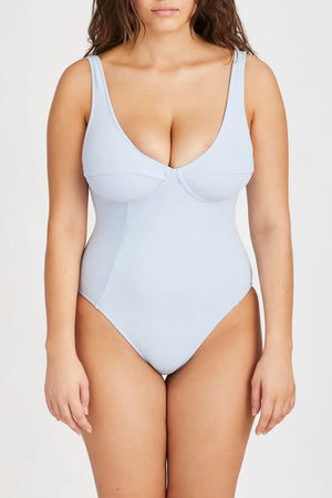 Cool Blue Towelling Onepiece