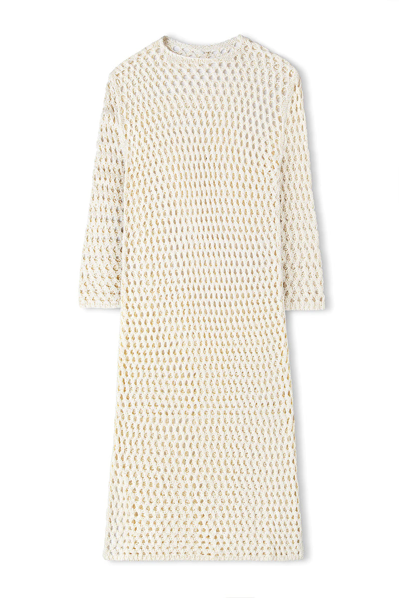 Stone Crochet Dress