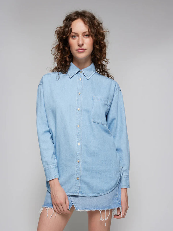Tessa Denim Shirt - Fade Blue
