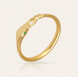 Althea Emerald Ring - Gold
