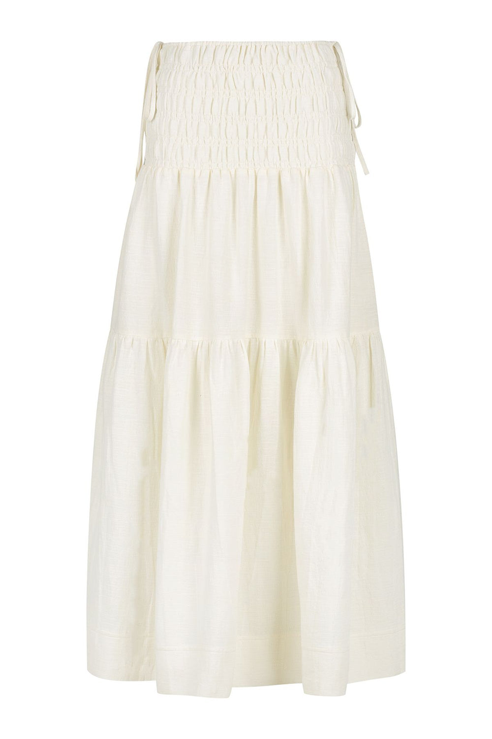 Brigitte Shirred Maxi Skirt