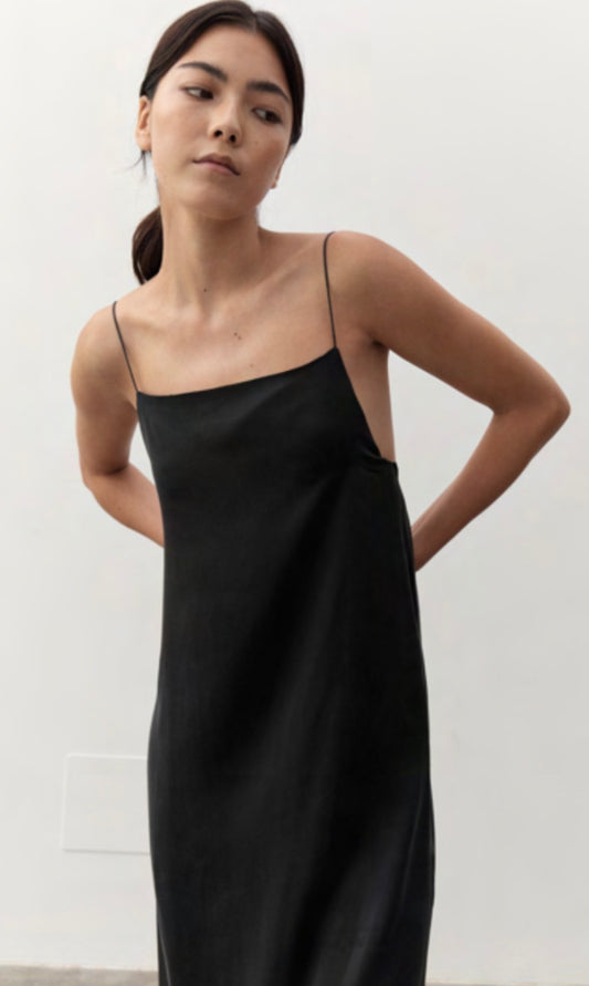 Penelope Silk Dress - Black