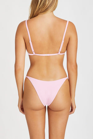 Sea Pink Ribbed Triangle