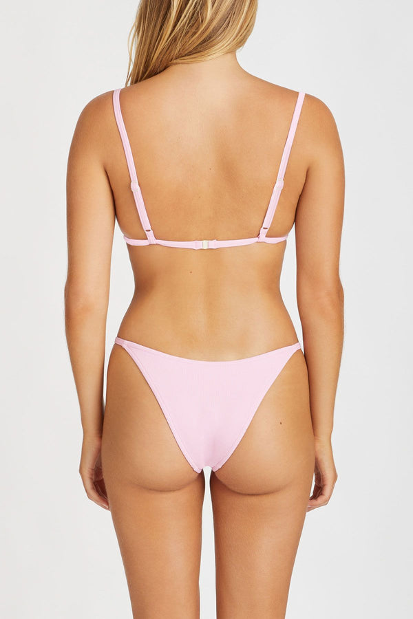 Sea Pink Ribbed Triangle
