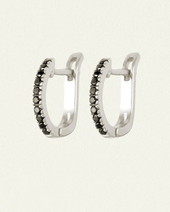 Lyre Earrings - Silver