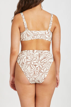 Cocoa Flower High Waist Brief